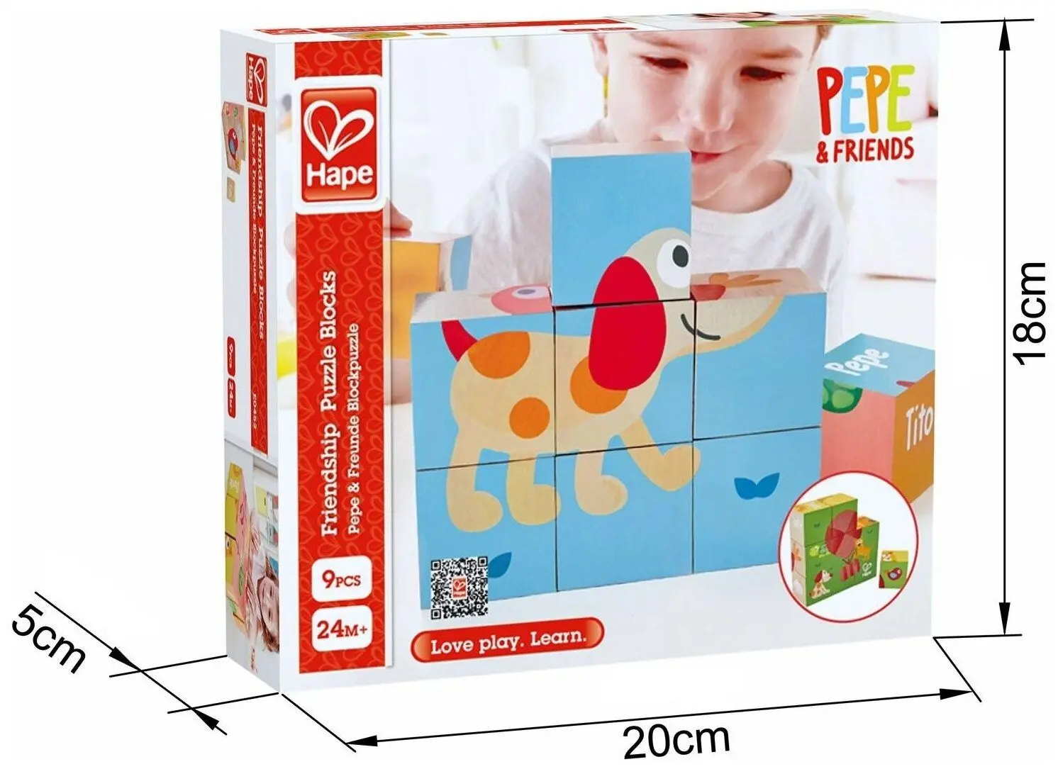 Cuburi educative Hape Friendship E0452 (Multicolor) - 4