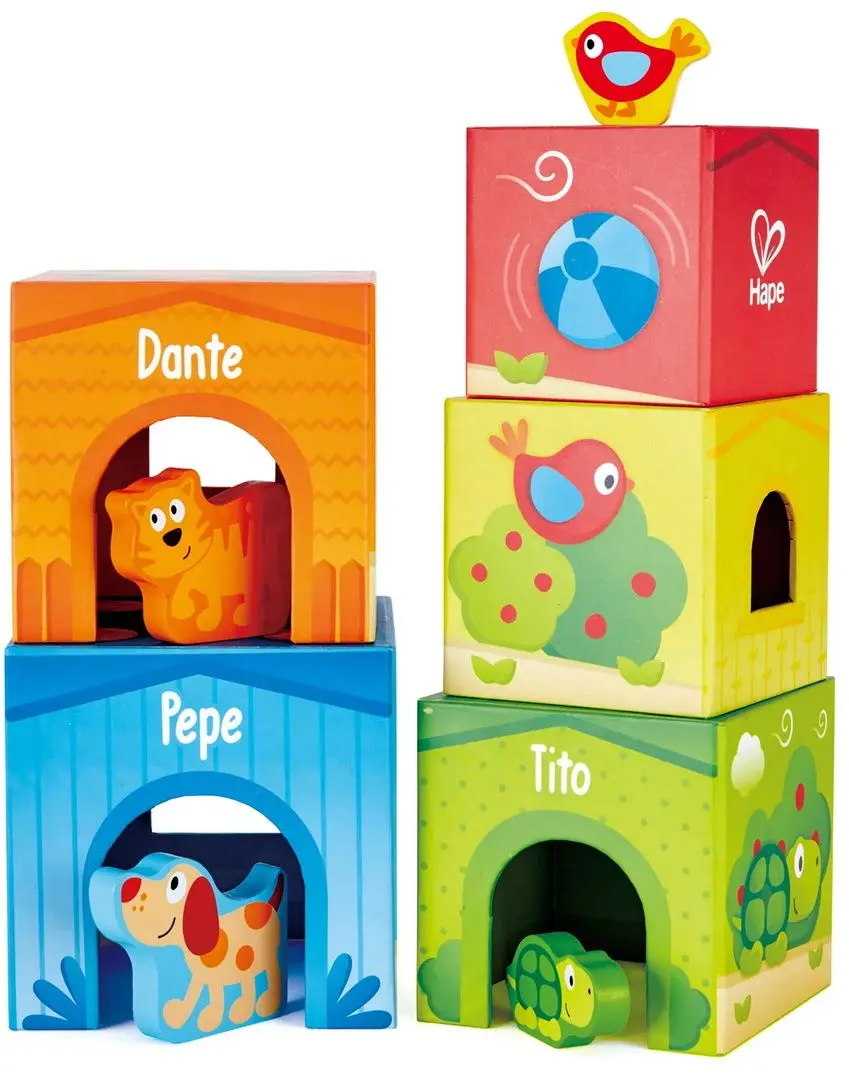 Развивающие кубики Hape Friendship Tower E0451