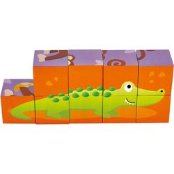 Развивающие кубики Hape Jungle Animal Block Puzzle E1619 Thumb
