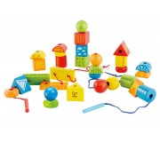 Set de figuri cu franghie Hape String-Along Shapes E1019 (Multicolor)