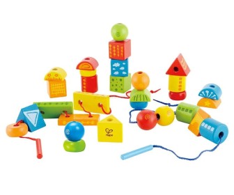 Set de figuri cu franghie Hape String-Along Shapes E1019 (Multicolor)