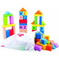 Constructor Hape Wooden Blocks (Multicolor) Thumb