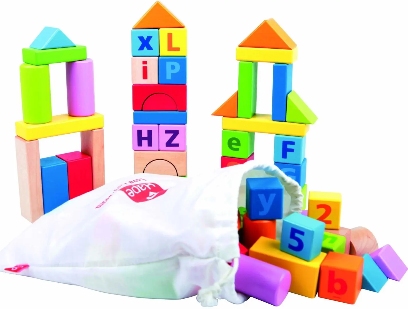 Constructor Hape Wooden Blocks (Multicolor) - 2