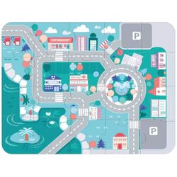 Constructor LeanToys Wooden Blocks City 9829 (Multicolor) Thumb