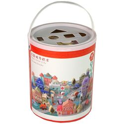 Constructor LeanToys Wooden Blocks City 9829 (Multicolor) Thumb