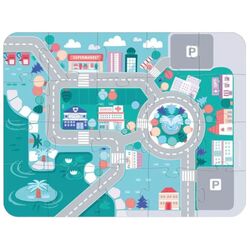 Constructor LeanToys Wooden Blocks City (Multicolor) Thumb