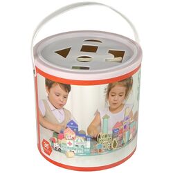 Constructor LeanToys Wooden Blocks City (Multicolor) Thumb