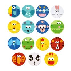 Набор блоков Tooky Toy Animals TH293 (Multicolor) Thumb
