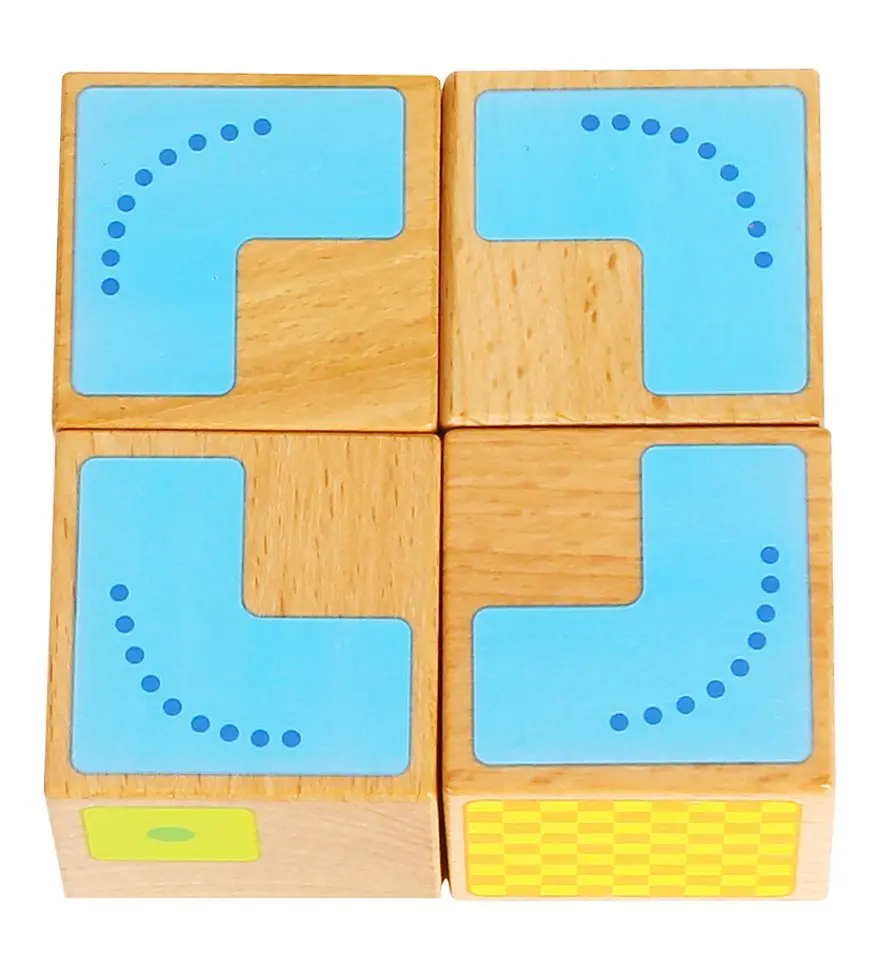 Развивающие кубики Tooky Toy TY385 (Wood) - 3