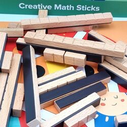 Набор блоков Tooky Toy Creative Math Sticks (Wood) Thumb