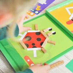 Набор блоков Tooky Toy Creative Math Sticks (Wood) Thumb