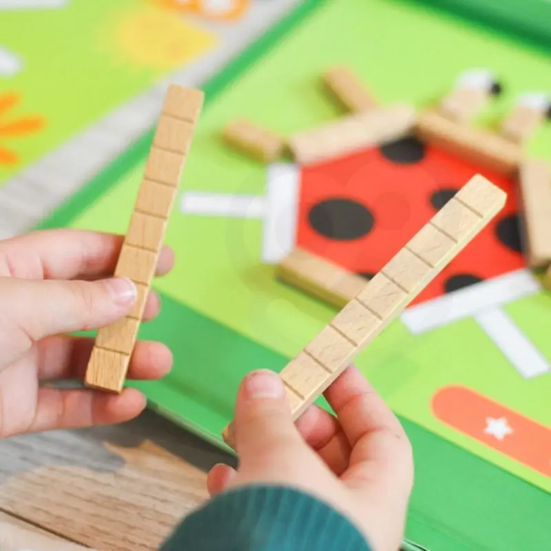Набор блоков Tooky Toy Creative Math Sticks (Wood) - 4