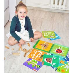 Набор блоков Tooky Toy Creative Math Sticks (Wood) Thumb