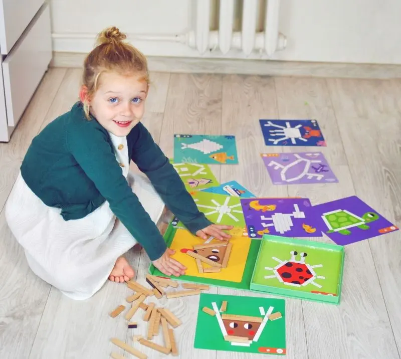 Набор блоков Tooky Toy Creative Math Sticks (Wood) - 6
