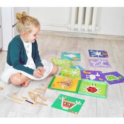 Набор блоков Tooky Toy Creative Math Sticks (Wood) Thumb