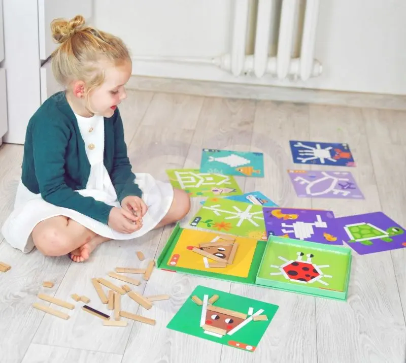 Набор блоков Tooky Toy Creative Math Sticks (Wood) - 7