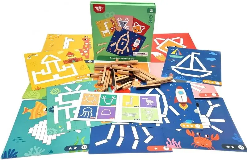 Набор блоков Tooky Toy Creative Math Sticks (Wood)