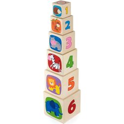 Cuburi educative Viga Toys 50392 (Wood)