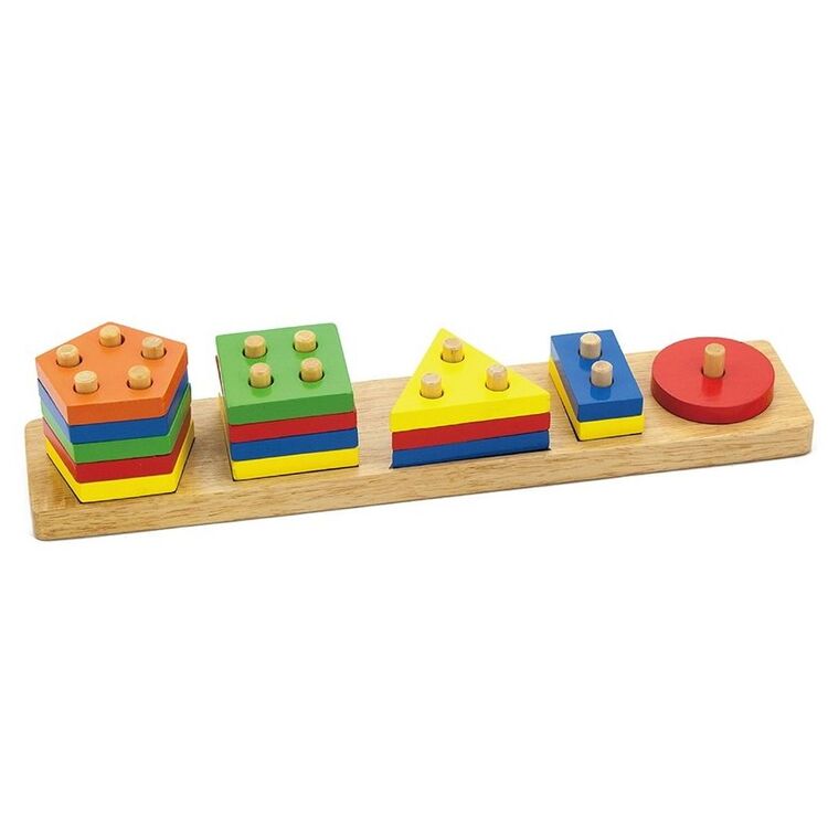 Головоломка Viga Toys Geometric Block Sorter 58558 (Multicolor)