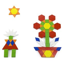 Constructor Viga Toys Geometric Blocks 50065 (Multicolor) Thumb