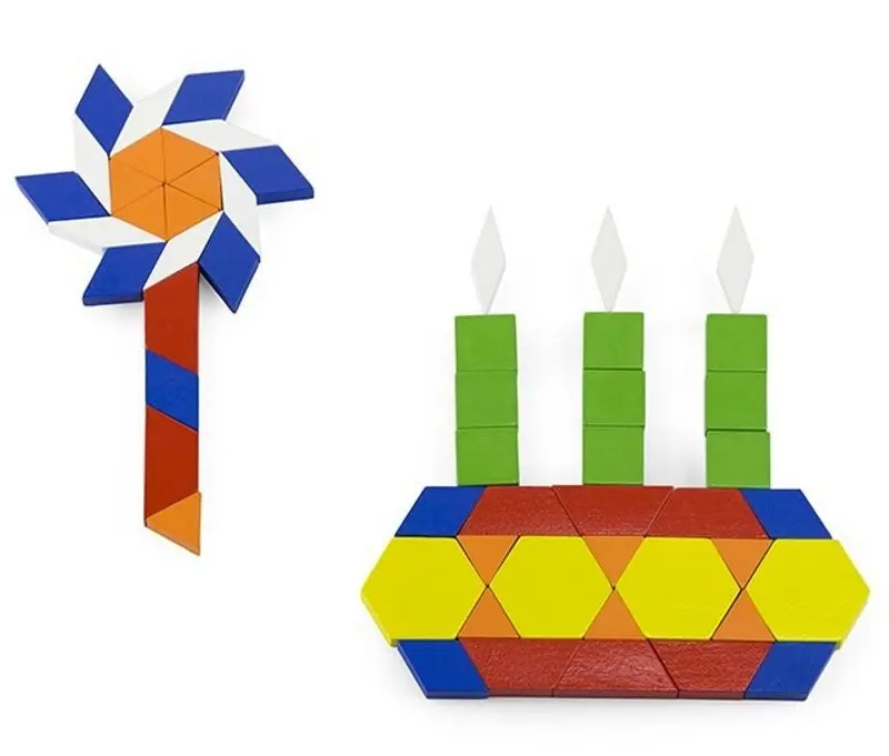 Constructor Viga Toys Geometric Blocks 50065 (Multicolor) - 3