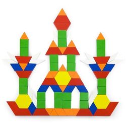 Constructor Viga Toys Geometric Blocks 50065 (Multicolor)