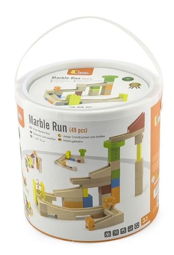 Constructor Viga Toys Marble Run 51619 (Multicolor) - 2