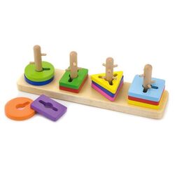 Cuburi educative Viga Toys Maze Puzzle 50968 (Multicolor) Thumb