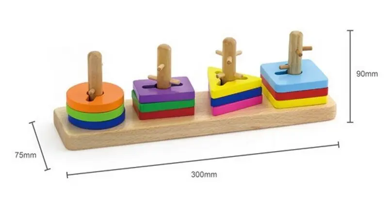 Cuburi educative Viga Toys Maze Puzzle 50968 (Multicolor)