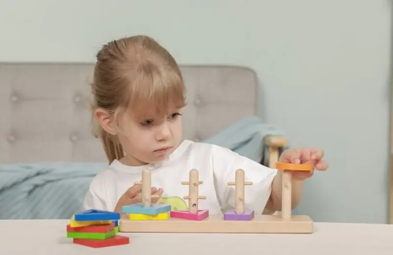 Cuburi educative Viga Toys Maze Puzzle 50968 (Multicolor)