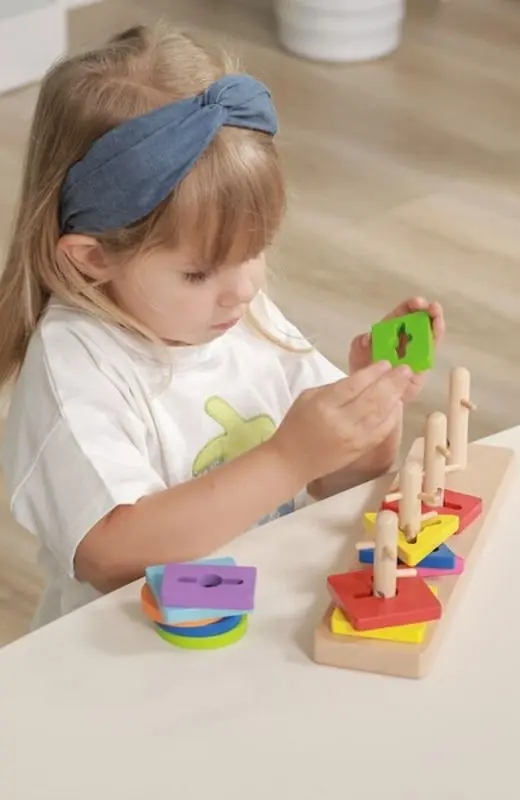 Cuburi educative Viga Toys Maze Puzzle 50968 (Multicolor)