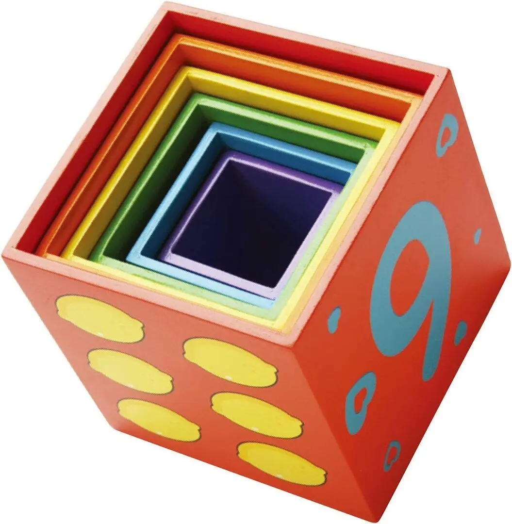Cuburi educative Viga Toys Nesting Stacking Blocks 59461