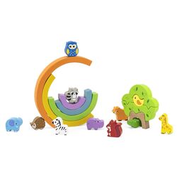 Балансир Viga Toys Rainbow Balacing Blocks 44590 (Multicolor) Thumb