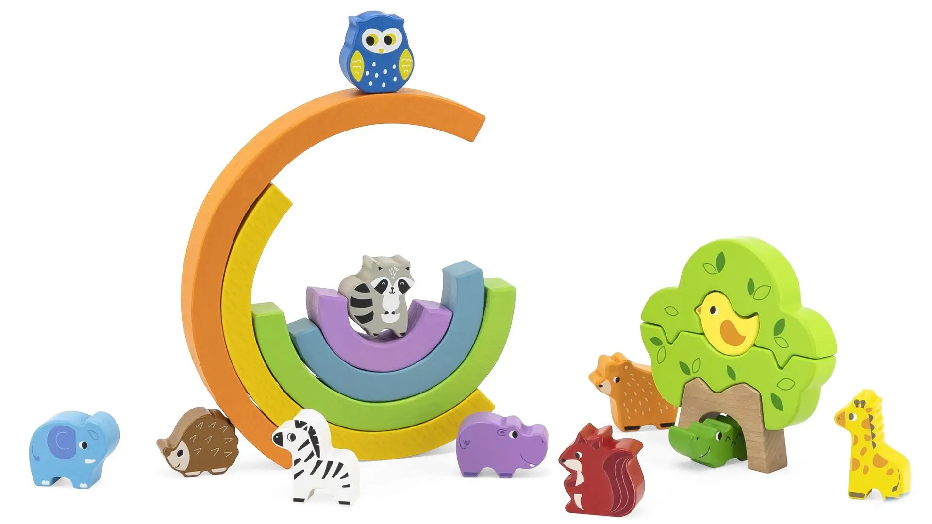 Балансир Viga Toys Rainbow Balacing Blocks 44590 (Multicolor)