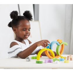 Балансир Viga Toys Rainbow Balacing Blocks 44590 (Multicolor) Thumb