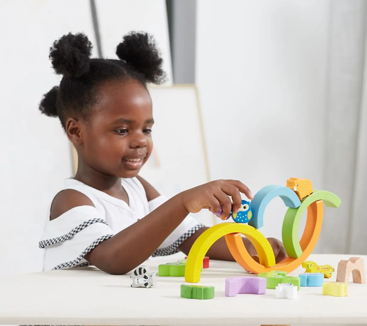 Балансир Viga Toys Rainbow Balacing Blocks 44590 (Multicolor)