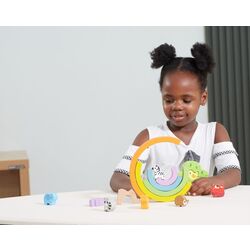 Балансир Viga Toys Rainbow Balacing Blocks 44590 (Multicolor) Thumb