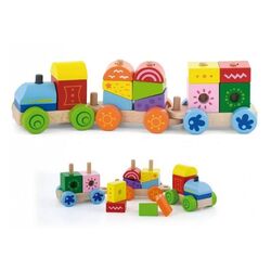 Constructor Viga Toys Stacking Train 50534 (Multicolor) Thumb