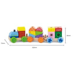 Constructor Viga Toys Stacking Train 50534 (Multicolor) Thumb