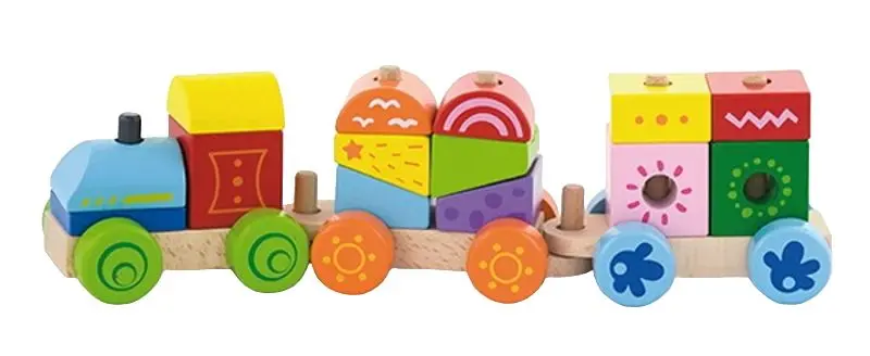 Constructor Viga Toys Stacking Train 50534 (Multicolor)