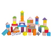 Constructor Viga Toys Wooden Blocks 59695 (Multicolor)