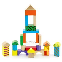 Constructor Viga Toys Wooden Blocks 59695 (Multicolor) Thumb