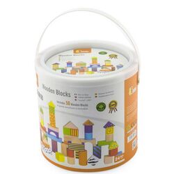 Constructor Viga Toys Wooden Blocks 59695 (Multicolor) Thumb