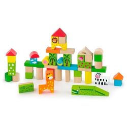 Cuburi educative Viga Toys Zoo 50286 (Multicolor) Thumb