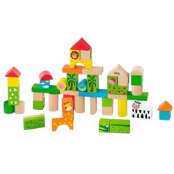Cuburi educative Viga Toys Zoo 50286 (Multicolor)