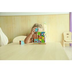 Cuburi educative Viga Stacking Cube Puzzle Farm Animals 50833 Thumb