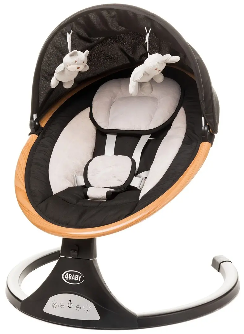 Sezlong pentru copii 4Baby Rock'n Relax (Black)