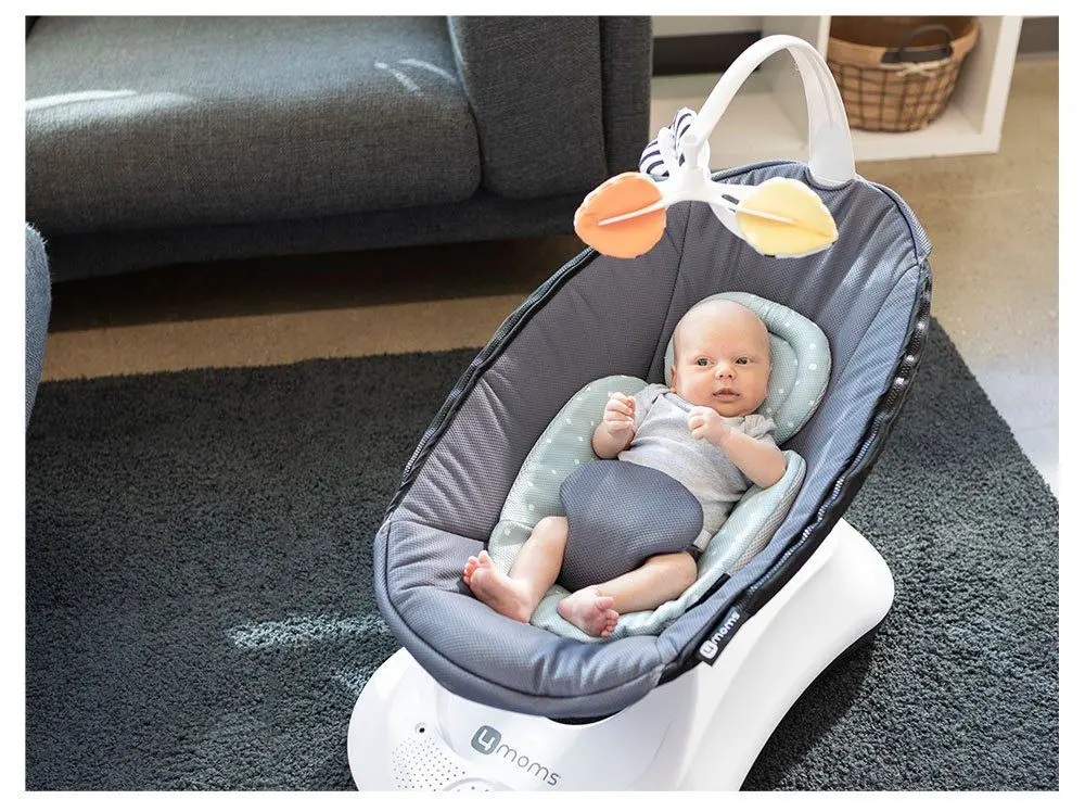Детский шезлонг 4moms RockaRoo (Dark Grey) - 4