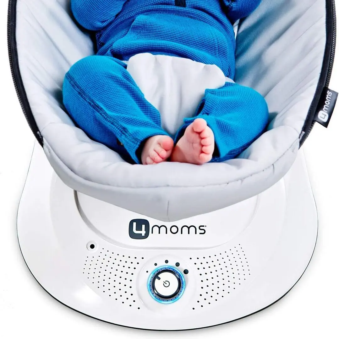 Sezlong pentru copii 4moms RockaRoo (Grey Classic)