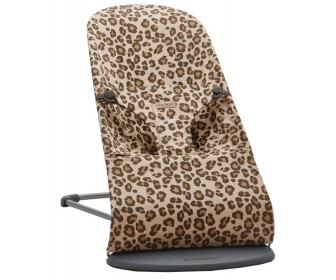 Sezlong pentru copii BabyBjorn Bliss Cotton (Beige/Leopard)